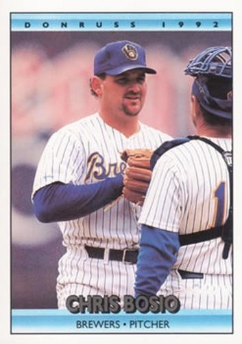 #471 Chris Bosio - Milwaukee Brewers - 1992 Donruss Baseball