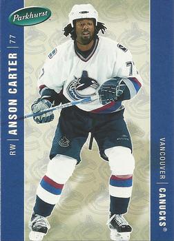 #471 Anson Carter - Vancouver Canucks - 2005-06 Parkhurst Hockey
