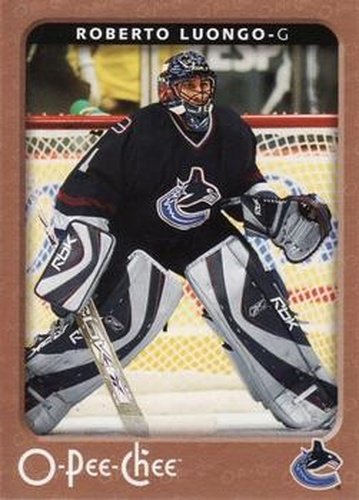 #471 Roberto Luongo - Vancouver Canucks - 2006-07 O-Pee-Chee Hockey
