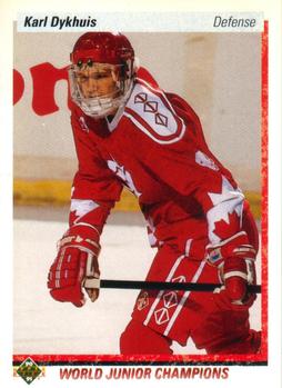 #471 Karl Dykhuis - Canada - 1990-91 Upper Deck Hockey