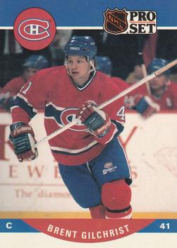 #471 Brent Gilchrist - Montreal Canadiens - 1990-91 Pro Set Hockey