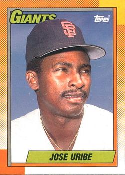 #472 Jose Uribe - San Francisco Giants - 1990 O-Pee-Chee Baseball