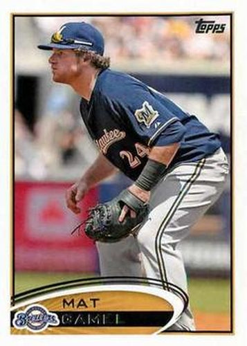 #472 Mat Gamel - Milwaukee Brewers - 2012 Topps Baseball