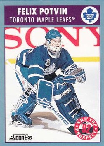 #472 Felix Potvin - Toronto Maple Leafs - 1992-93 Score Canadian Hockey