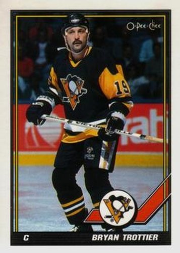 #472 Bryan Trottier - Pittsburgh Penguins - 1991-92 O-Pee-Chee Hockey