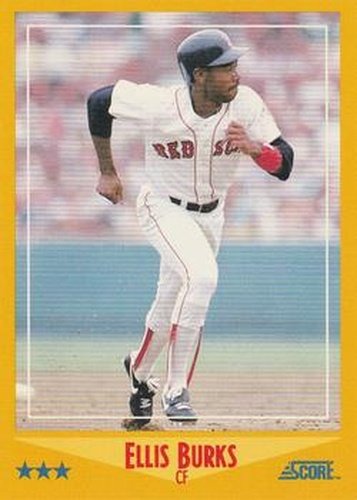 #472 Ellis Burks - Boston Red Sox - 1988 Score Baseball