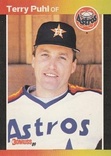 #472 Terry Puhl - Houston Astros - 1989 Donruss Baseball