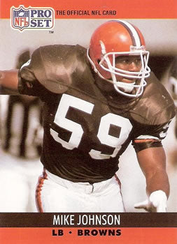 #472 Mike Johnson - Cleveland Browns - 1990 Pro Set Football