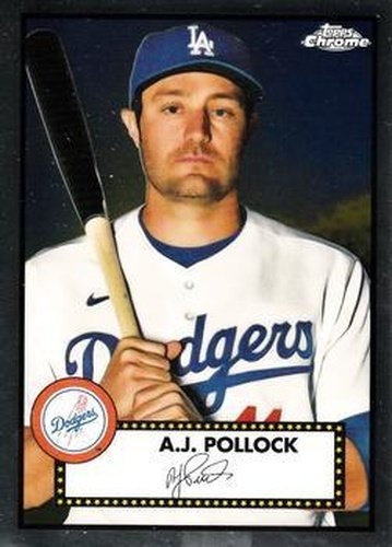 #472 A.J. Pollock - Los Angeles Dodgers - 2021 Topps Chrome Platinum Anniversary Baseball