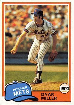 #472 Dyar Miller - New York Mets - 1981 Topps Baseball