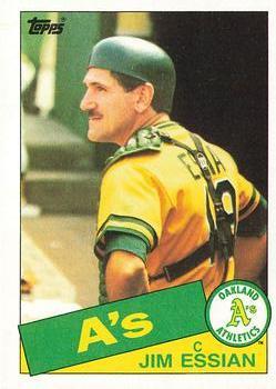 #472 Jim Essian - Oakland Athletics - 1985 Topps Baseball