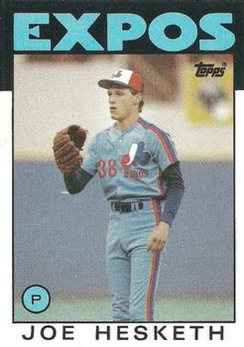 #472 Joe Hesketh - Montreal Expos - 1986 Topps Baseball