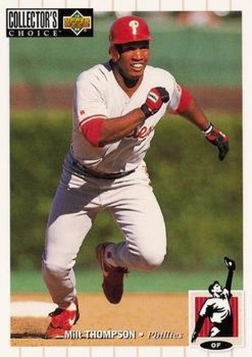 #472 Milt Thompson - Philadelphia Phillies - 1994 Collector's Choice Baseball