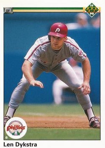 #472 Len Dykstra - Philadelphia Phillies - 1990 Upper Deck Baseball