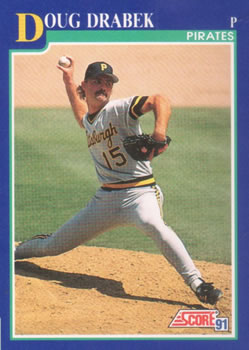 #472 Doug Drabek - Pittsburgh Pirates - 1991 Score Baseball