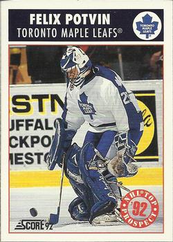 #472 Felix Potvin - Toronto Maple Leafs - 1992-93 Score USA Hockey