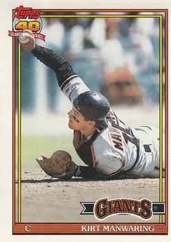 #472 Kirt Manwaring - San Francisco Giants - 1991 O-Pee-Chee Baseball