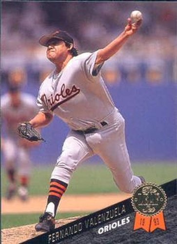 #472 Fernando Valenzuela - Baltimore Orioles - 1993 Leaf Baseball