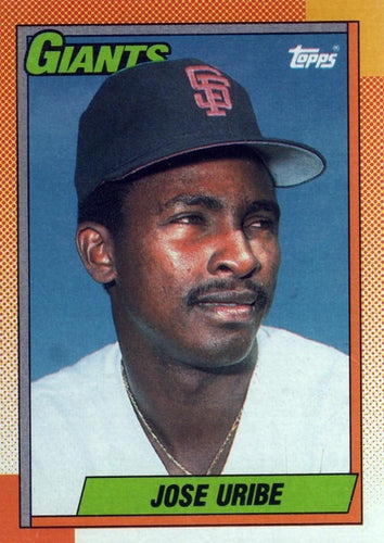 #472 Jose Uribe - San Francisco Giants - 1990 Topps Baseball