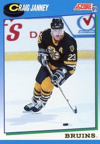 #473 Craig Janney - Boston Bruins - 1991-92 Score Canadian Hockey