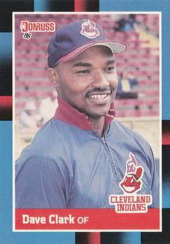 #473 Dave Clark - Cleveland Indians - 1988 Donruss Baseball