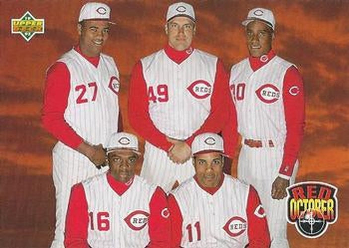 #473 Jose Rijo / Rob Dibble / Roberto Kelly / Reggie Sanders / Barry Larkin - Cincinnati Reds - 1993 Upper Deck Baseball