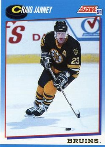 #473 Craig Janney - Boston Bruins - 1991-92 Score Canadian Bilingual Hockey