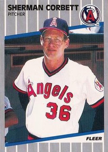 #473 Sherman Corbett - California Angels - 1989 Fleer Baseball