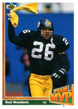 #473 Rod Woodson - Pittsburgh Steelers - 1991 Upper Deck Football