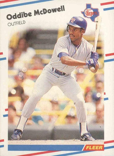 #473 Oddibe McDowell - Texas Rangers - 1988 Fleer Baseball