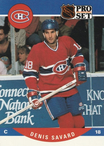 #473 Denis Savard - Montreal Canadiens - 1990-91 Pro Set Hockey