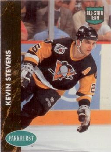 #473 Kevin Stevens - Pittsburgh Penguins - 1991-92 Parkhurst Hockey