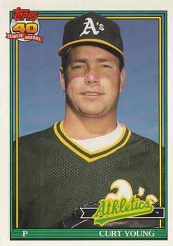 #473 Curt Young - Oakland Athletics - 1991 O-Pee-Chee Baseball