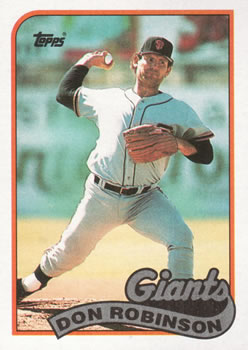 #473 Don Robinson - San Francisco Giants - 1989 Topps Baseball