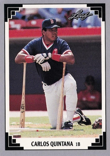 #473 Carlos Quintana - Boston Red Sox - 1991 Leaf Baseball