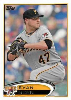 #473 Evan Meek - Pittsburgh Pirates - 2012 Topps Baseball