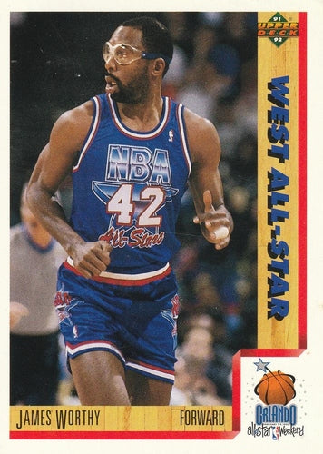 #473 James Worthy - Los Angeles Lakers - 1991-92 Upper Deck Basketball
