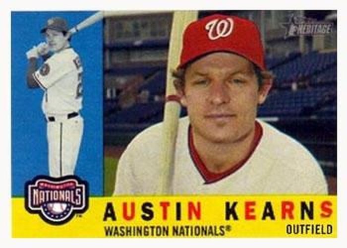 #473 Austin Kearns - Washington Nationals - 2009 Topps Heritage Baseball