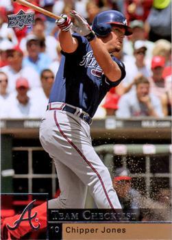 #473 Chipper Jones - Atlanta Braves - 2009 Upper Deck Baseball