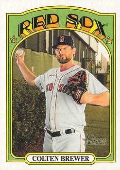#473 Colten Brewer - Boston Red Sox - 2021 Topps Heritage Baseball