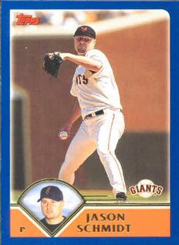 #473 Jason Schmidt - San Francisco Giants - 2003 Topps Baseball
