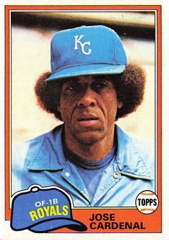 #473 Jose Cardenal - Kansas City Royals - 1981 Topps Baseball