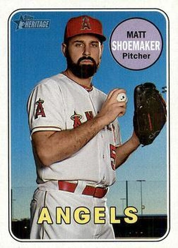#473 Matt Shoemaker - Los Angeles Angels - 2018 Topps Heritage Baseball