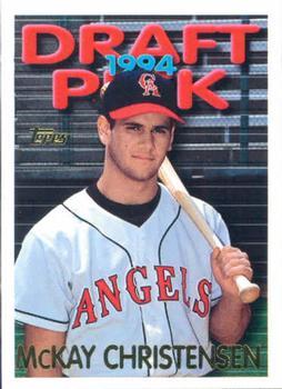 #473 McKay Christensen - California Angels - 1995 Topps Baseball