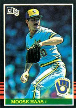 #473 Moose Haas - Milwaukee Brewers - 1985 Donruss Baseball