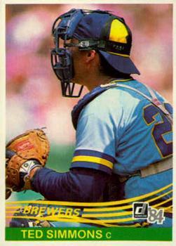 #473 Ted Simmons - Milwaukee Brewers - 1984 Donruss Baseball