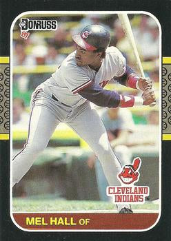 #473 Mel Hall - Cleveland Indians - 1987 Donruss Baseball