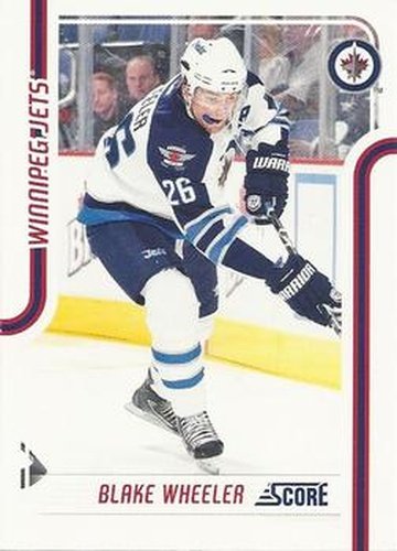 #473 Blake Wheeler - Winnipeg Jets - 2011-12 Score Hockey