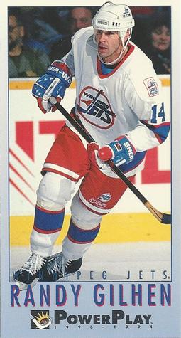 #473 Randy Gilhen - Winnipeg Jets - 1993-94 Fleer PowerPlay Hockey