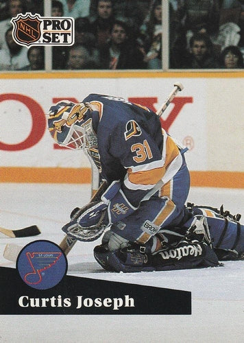#473 Curtis Joseph - 1991-92 Pro Set Hockey